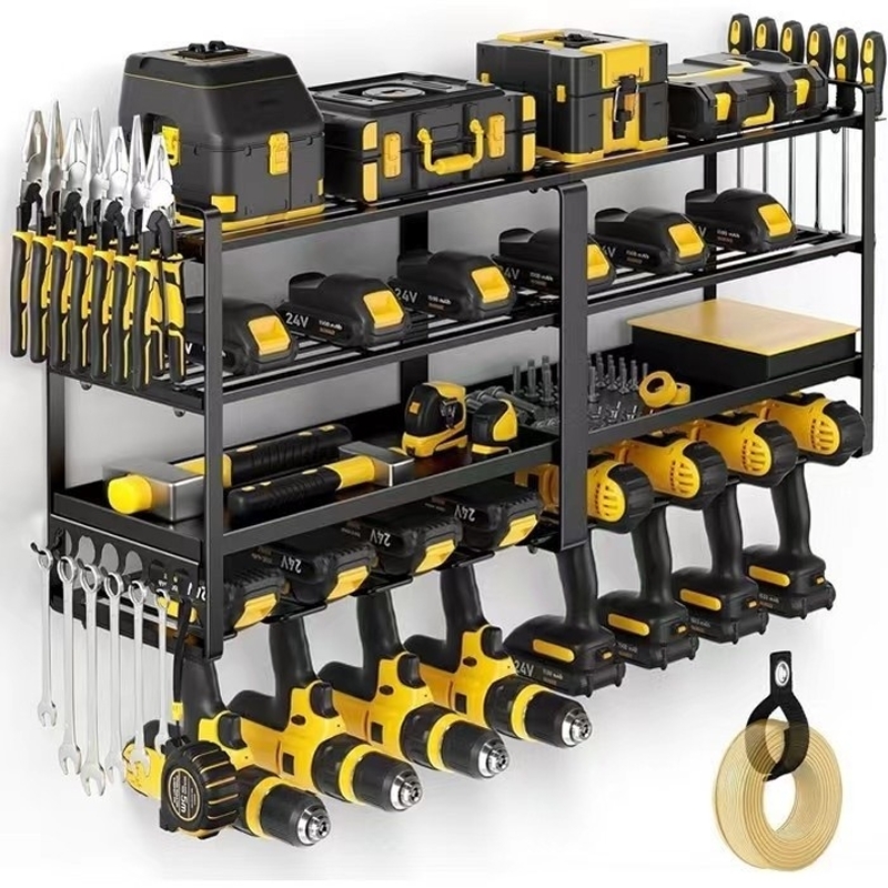 Hand Tools In Workshop - Hand Power Tool Organizer Rack Wall