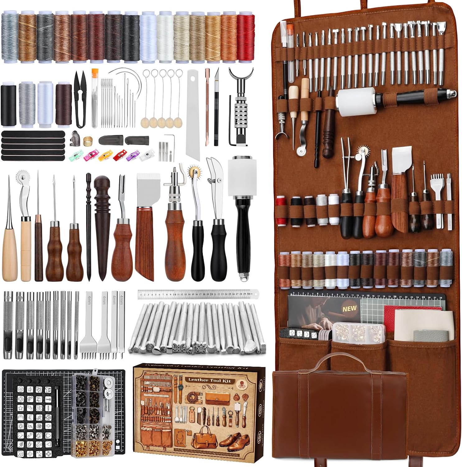 Leather Working Kit, Leather W - Tool Bag review and price