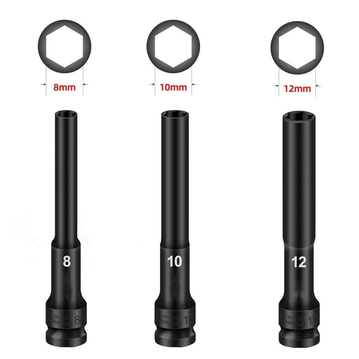 A002 3PCS 1/2 Drive Hex Socket - Socket Wrench review and price
