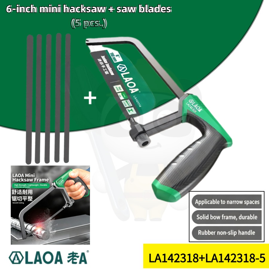 LAOA 6Inch Mini Hand Hacksaw W - Hacksaw review and price