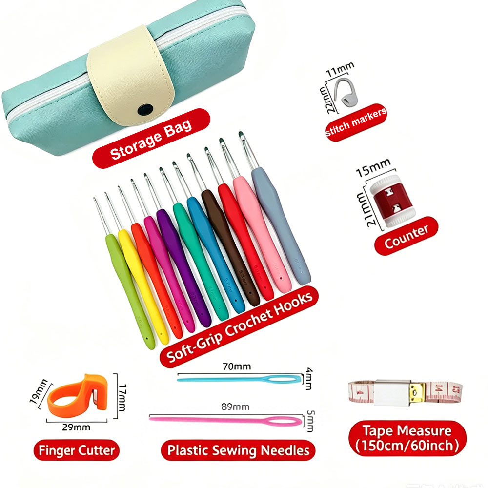 37pcs Crochet Hooks Kits with  - Tool Set review and price